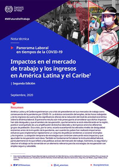 Panorama Laboral en tiempos de la COVID-19: Impactos en el mercado de trabajo y los ingresos en Am&eacute;rica Latina y el Caribe [Segunda edici&oacute;n]